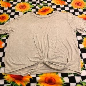 Crop top with tied front